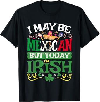 St. Saint Patrick's Day Mexican Latino Beer Shamrock Gift T-Shirt