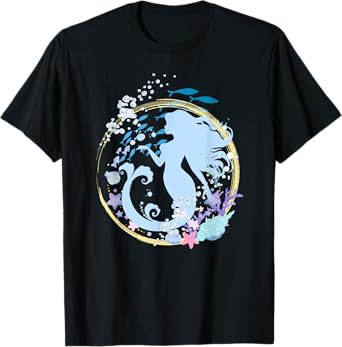 mermaid, coral, fish, sea, fairy tale, cute, casual, female T-Shirt