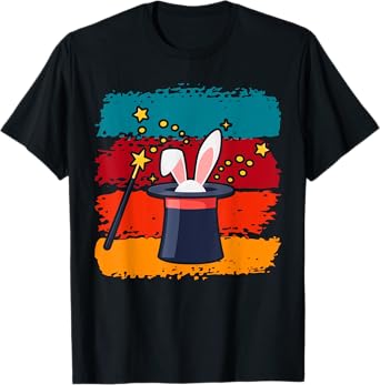 Magicians Hat for Magician Magic Icons Boys Magician T-Shirt