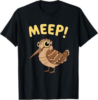 Meep Bird Saying Meep Bird Meme Cute American Woodcock Meep T-Shirt