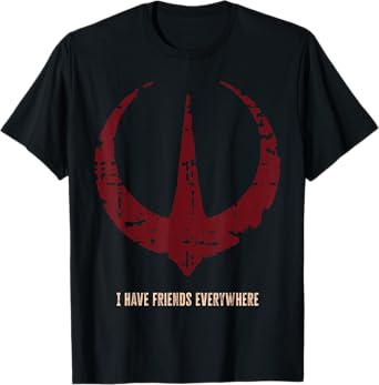 Star Wars Andor "I Have Friends Everywhere" Quote Rebel Logo T-Shirt