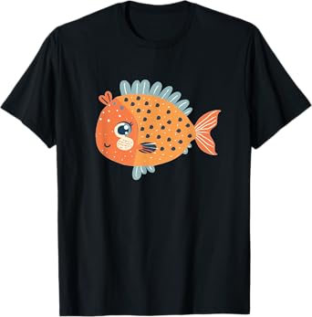 Funny Toddler Puffer Fish Costume for Boys and Girls T-Shirt