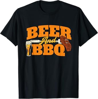 Beer and BBQ - Grilling Grill Pitmaster Barbecue Lover T-Shirt