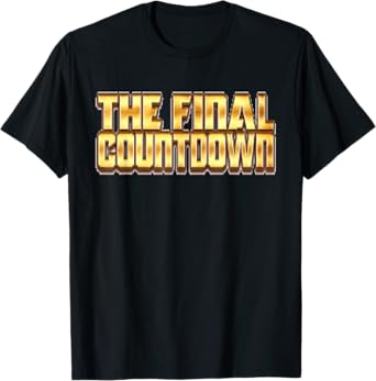 t-shirt the final countdown rock tee shirt T-Shirt