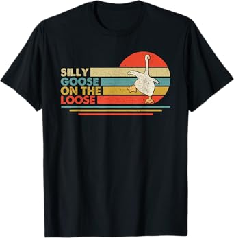 Silly Goose Shirts, Funny Shirts For Men, Graphic Tees Men T-Shirt