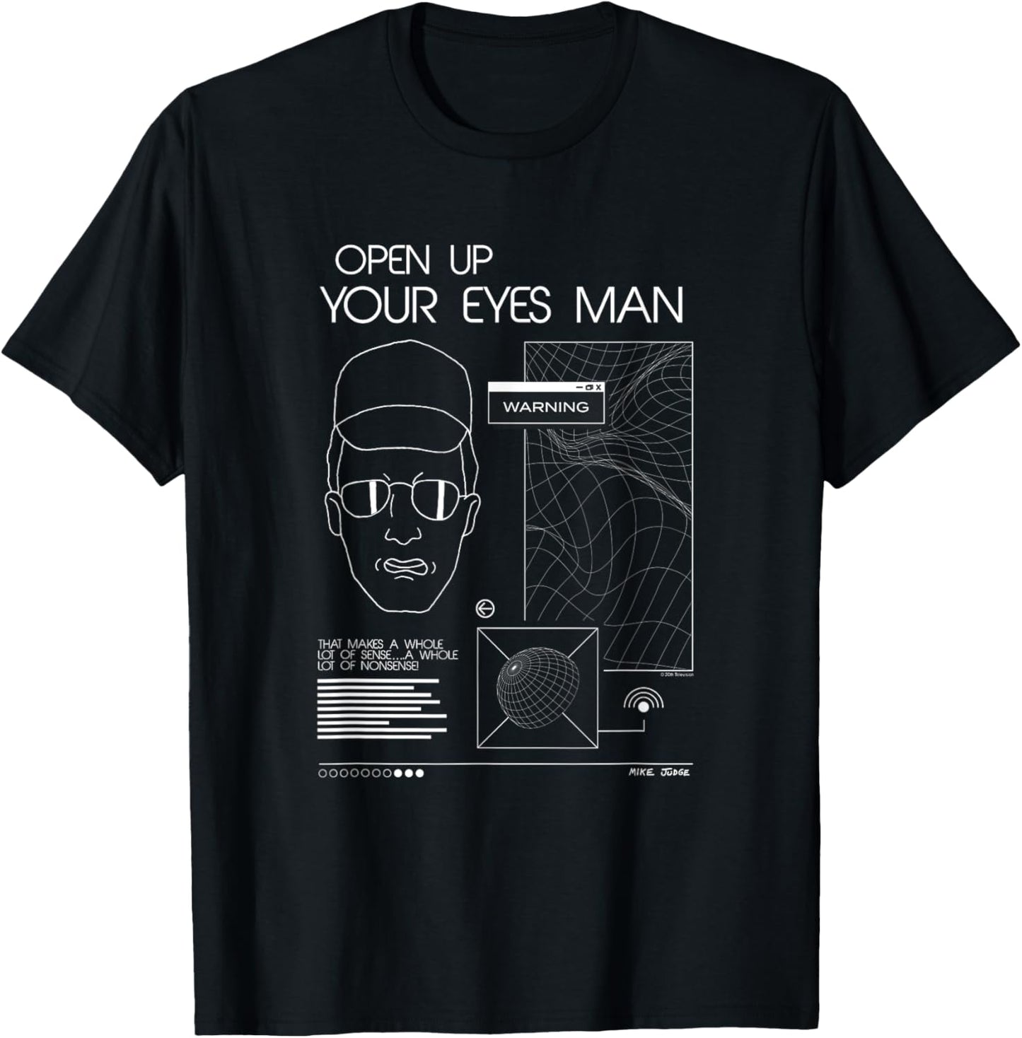 King of the Hill Dale Open Up Your Eyes Man Conspiracies T-Shirt
