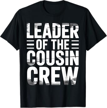 Cousin Crew Leader Funny Matching Family Reunion Vacation T-Shirt