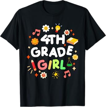 Cute 4th Grade Girl First Day Of School Team Fourth Grade T-Shirt