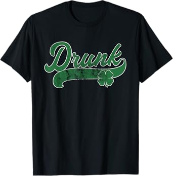 Drunk Beer Shamrock St. Patrick's Day Irish Gift Drinking T-Shirt