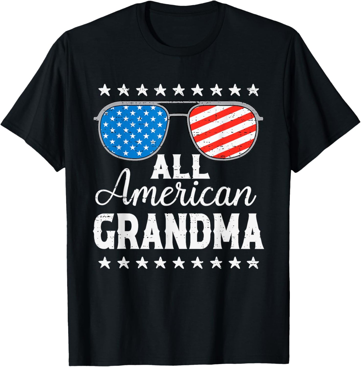 All American Grandma 4th Of July Patriotic Family Matching T-shirt