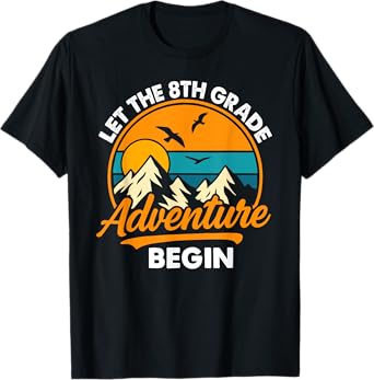 Let the 8th Grade Adventure Begin Funny Back to School T-Shirt