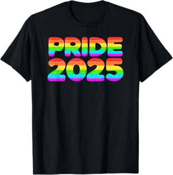 Pride 2025 LGBTQ Rainbow Gays Lesbians Celebrate Pride Month T-Shirt