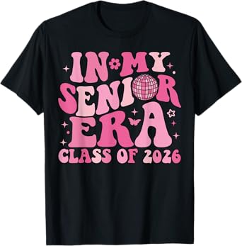 In My Senior Era Class of 2026 Groovy Senior 2026 Graduation T-Shirt