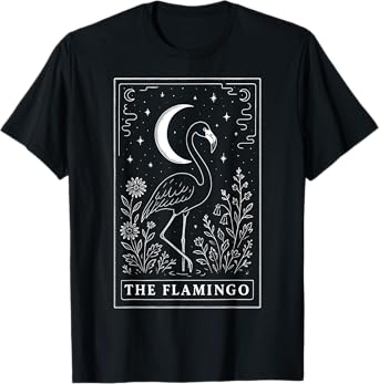 The Flamingo Tarot Card T-Shirt