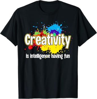 Cute Creativity Art For Men Women Creative Drawing Teacher T-Shirt