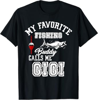 My Favorite Fishing Buddy Calls Me Gigi Vintage Family T-Shirt