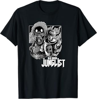 Junglist Raver Spray Can EDM Drum And Bass T-Shirt