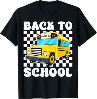 Back To School Funny School Bus Driver Students Girls Boys T-Shirt
