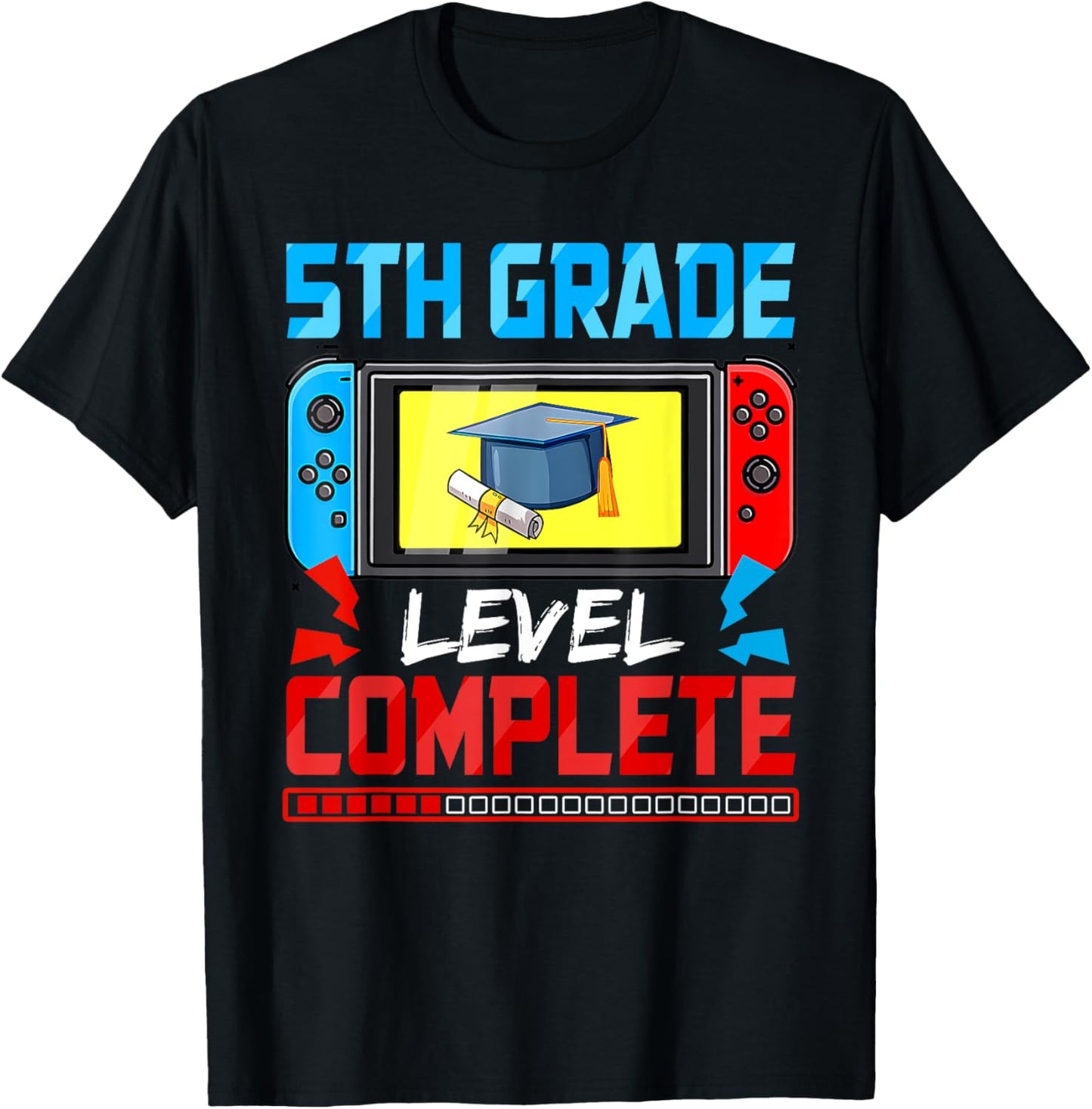 5th Grade Level Complete Last Day Of School Video Game Boys T-Shirt