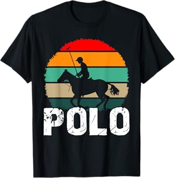 Western Horse Polo Practice Vintage Horseback Riding T-Shirt