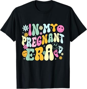 In My Pregnant Era Pregnant Women Pregnancy Announcement T-Shirt
