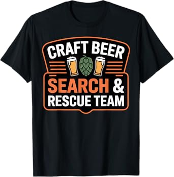 Craft Beer Search and Rescue Team Funny Beer Drinking Humor T-Shirt