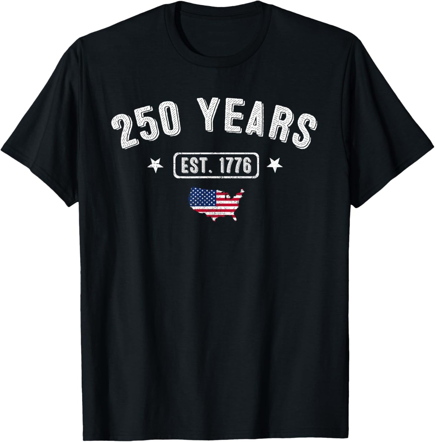 250 Years America Anniversary 1776 250th Birthday US Flag T-Shirt
