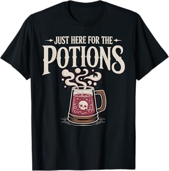 Halloween Skull Potion Mug Funny Witch Brew Magic Costume T-Shirt
