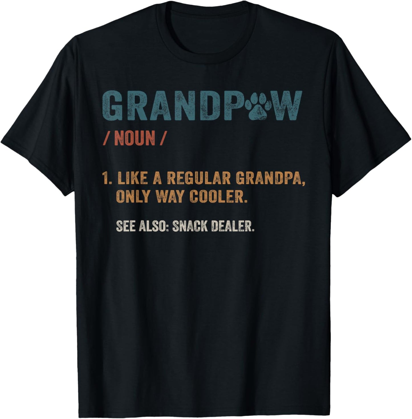 Grandpaw Definition Dog Grandpa Funny Father's Day Men T-Shirt