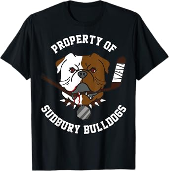 funny bulldog property of sudbury bulldogs pet dog Vintage T-Shirt