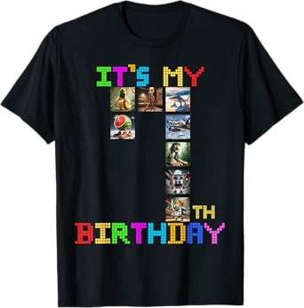 It's My 7th Birthday Funny Italian Brainrot Meme Boys Girls T-Shirt