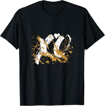 Brown XO Splash Brown Graphic T-Shirt