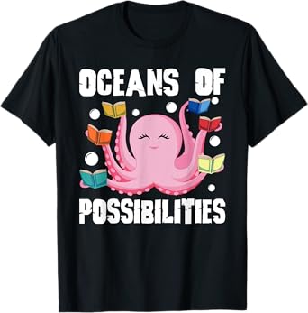 Oceans of Possibilities Summer Reading Octopus T-Shirt