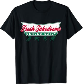 Wrestling - Fresh Takedowns Served Daily! Cool Wrestling T-Shirt