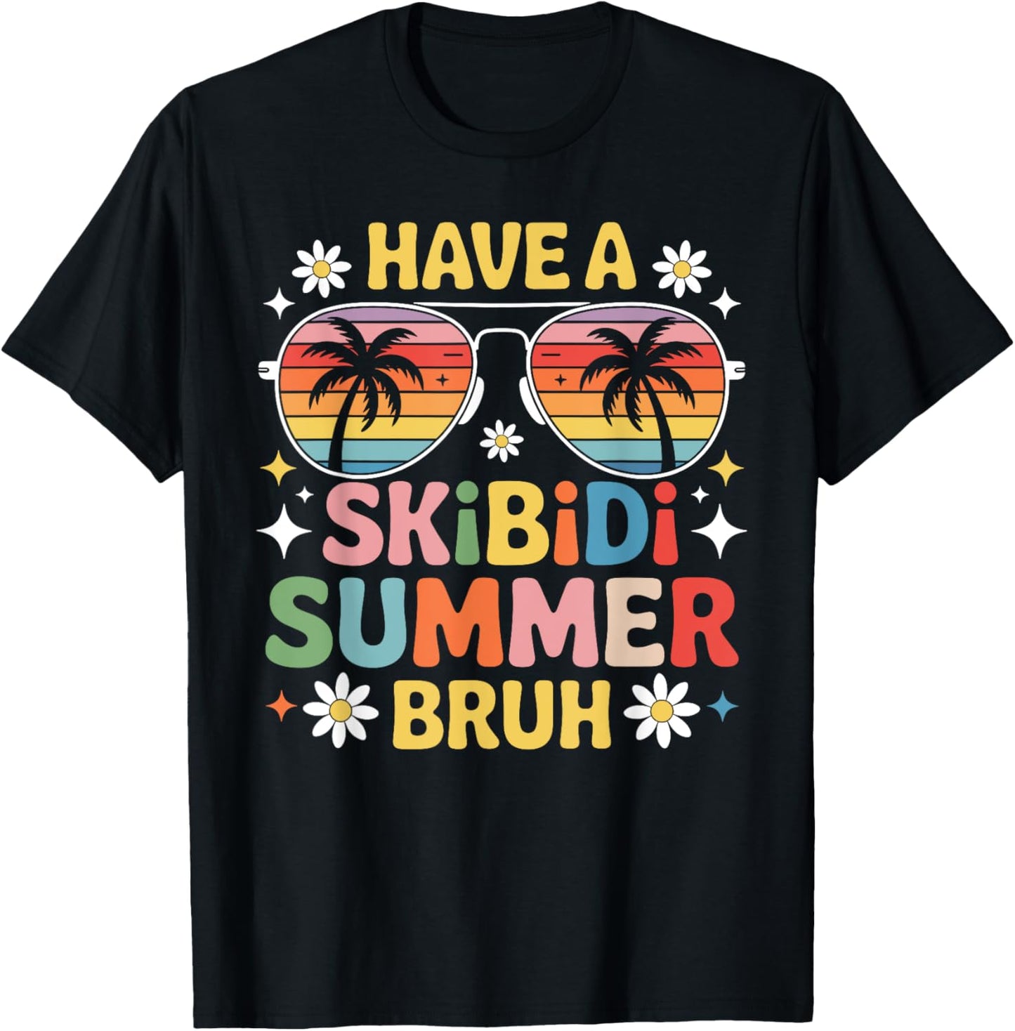 Retro Have A Skibidi Summer Bruh Last Day Of School T-Shirt