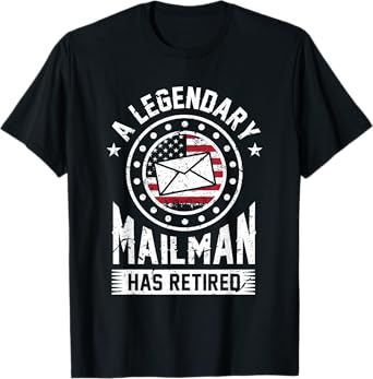 Retired Postal Worker Mailman Postman Post Office Gift T-Shirt