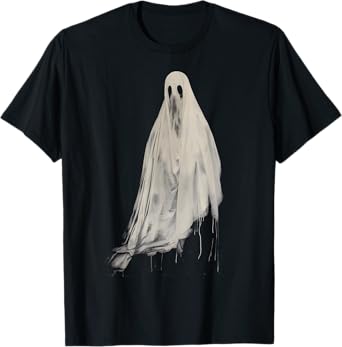 Ghost Horror Spooky Scary Spirit Halloween Goth Aesthetic T-Shirt