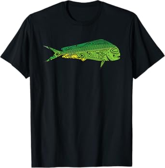 Mahi Mahi Tshirt - Native Hawaiian Tshirt - Hawaiian Tribal T-Shirt