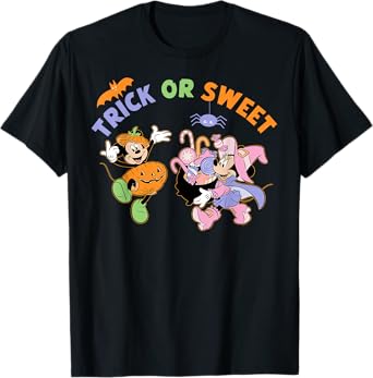 Disney Mickey & Minnie "Trick or Sweet" Cute Halloween T-Shirt
