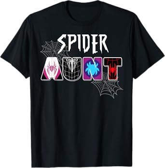Birthday Party Spider Outfit Spider Aunt Women Girls T-Shirt