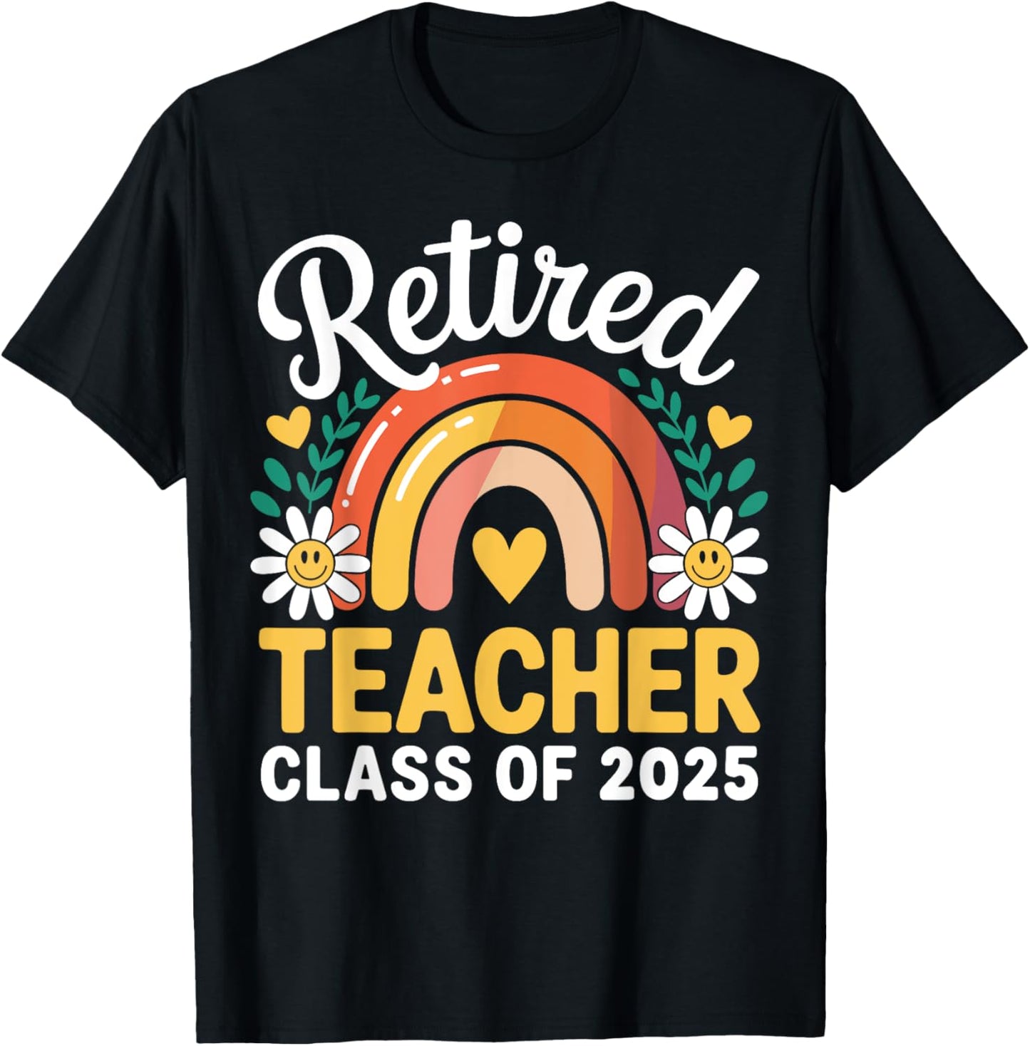Groovy School Retirement Class 2025 Retired Teachers T-Shirt