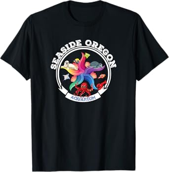 SEASIDE OREGON AQUARIUM MARINE LIFE SEA CREATURES SOUVENIR T-Shirt