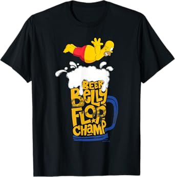 The Simpsons Homer Beer Belly Flop Champ T-Shirt