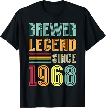 Brewing Legend 1968 Brewery Brewmaster 57 Years Brewer T-Shirt