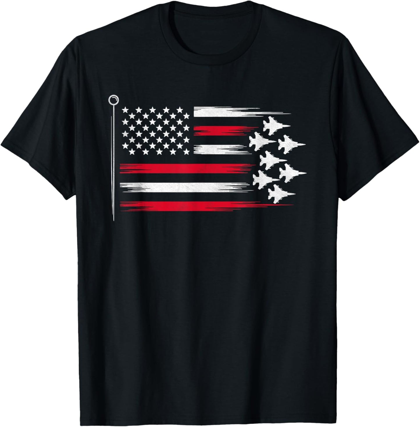 Usa Pride Jet 4th Of July Patriotic T-shirt