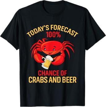 Funny Crabs and Beer Crabbing Tee Crab Lover Gift T-Shirt