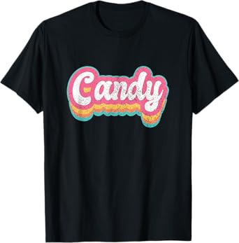 Candy First Name Girl Vintage 70s 80s Personalized T-Shirt