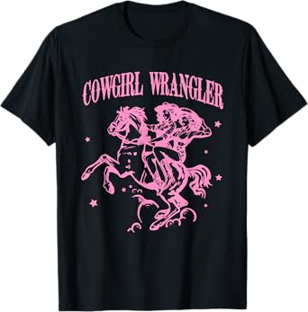 Gay Cowgirl Wrangler Western Subtle Lesbian Sapphic Queer T-Shirt