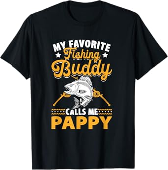 Fishing Grandpa - Pappy Fishing Buddy - Fishing Pappy T-Shirt