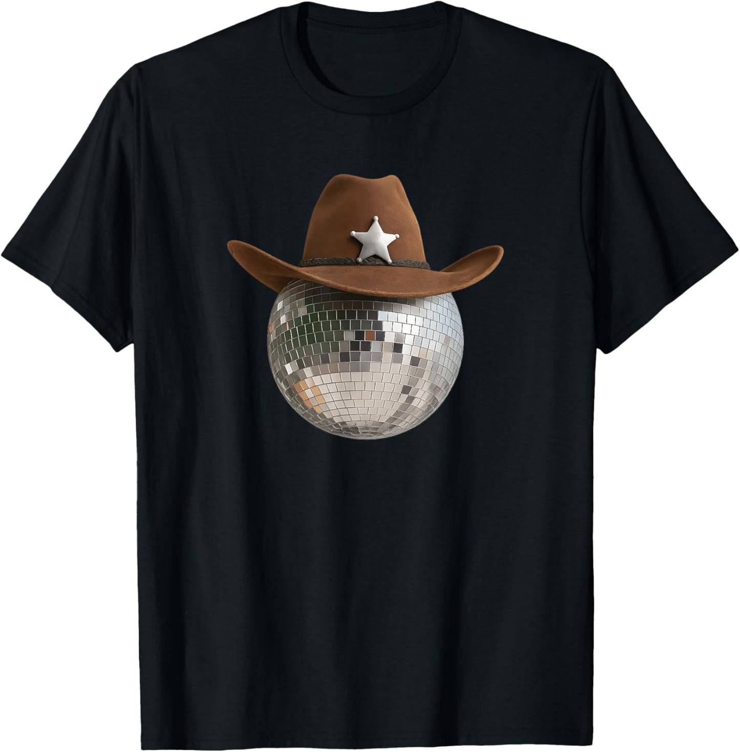 Country Music Rodeo Cowgirl Western Texas Cowboy Disco Ball T-Shirt